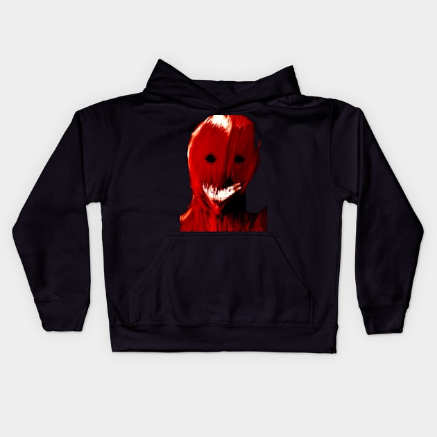 Red face Kids Hoodie by Interium